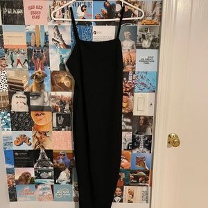 Tight Black Strap Dress from Pretty Little Things